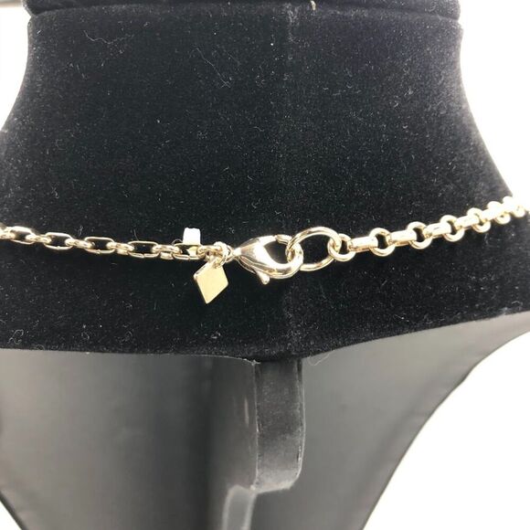 Vintage Banana Republic Women's Signed Silvertone Long Loop Chain Necklace - Picture 7 of 9